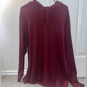 Maroon Polo Ralph Lauren, Long sleeve, hooded shirt / XL
